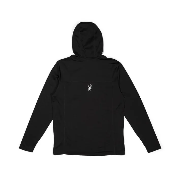 Mens Stretch Charger Hoodie Black Spyder Layers