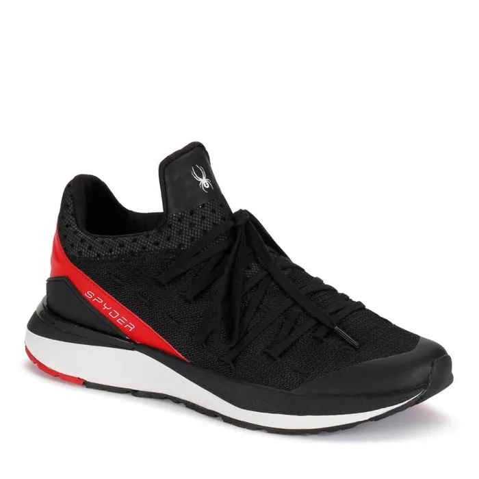 Mens Tempo Blackfiery Red Spyder Sneakers