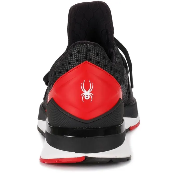 Mens Tempo Blackfiery Red Spyder Sneakers