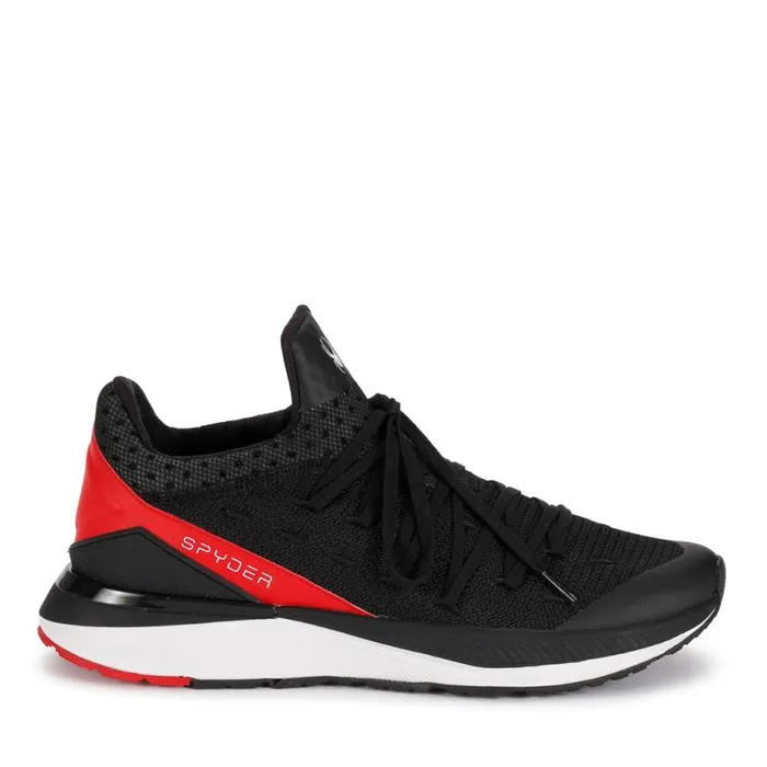 Mens Tempo Blackfiery Red Spyder Sneakers