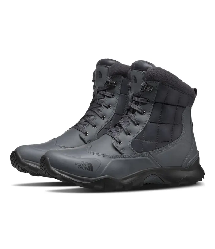 Mens Thermoball Boot Zipper Zinc Greyebony Grey The North Face Winter Boots