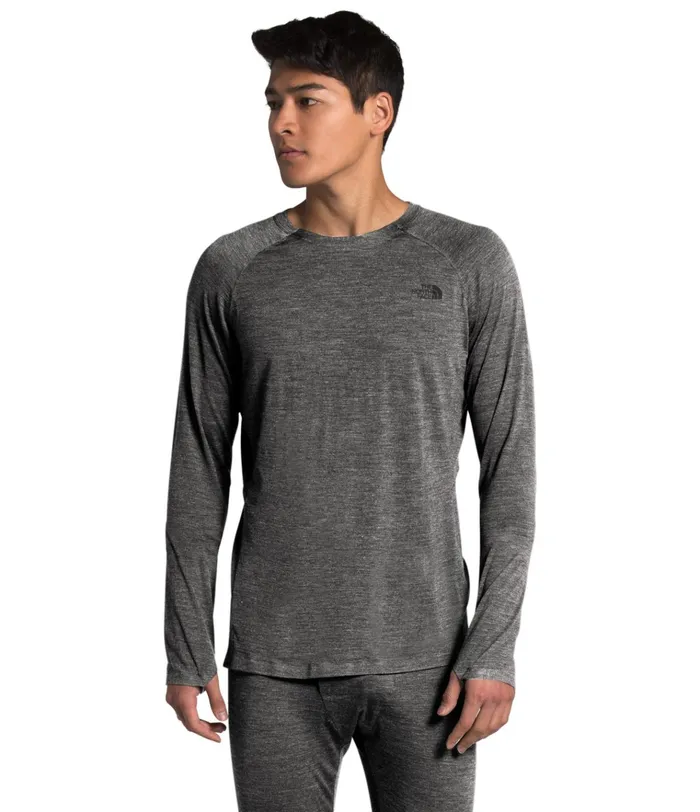 Mens UltraWarm Wool Crew Tnf Dark Grey Heather The North Face Baselayers