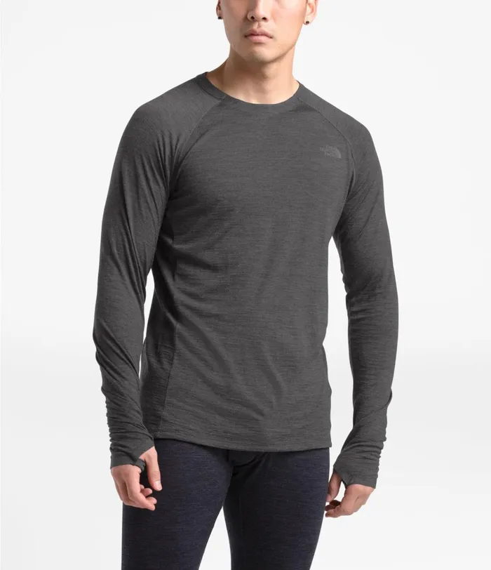 Mens UltraWarm Wool Crew Tnf Dark Grey Heather The North Face Baselayers