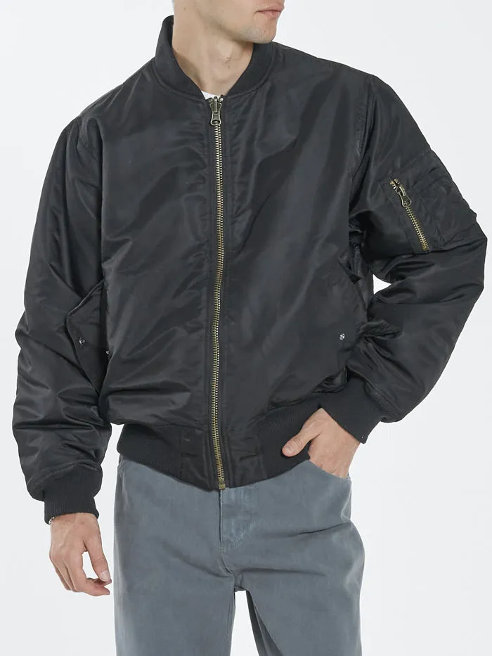 Mens Union Bomber Black Thrills Jackets