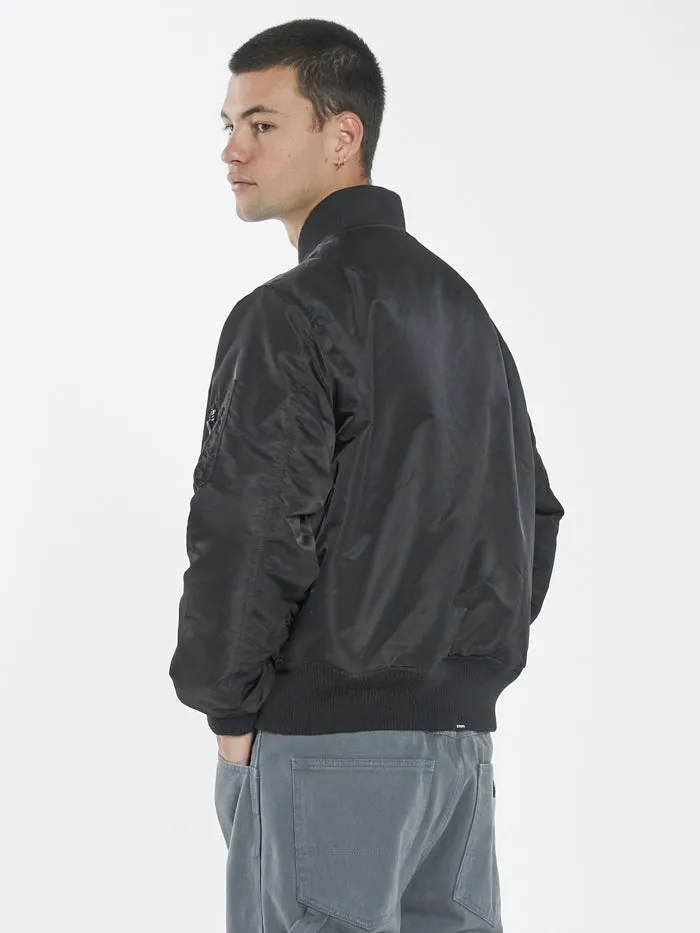 Mens Union Bomber Black Thrills Jackets