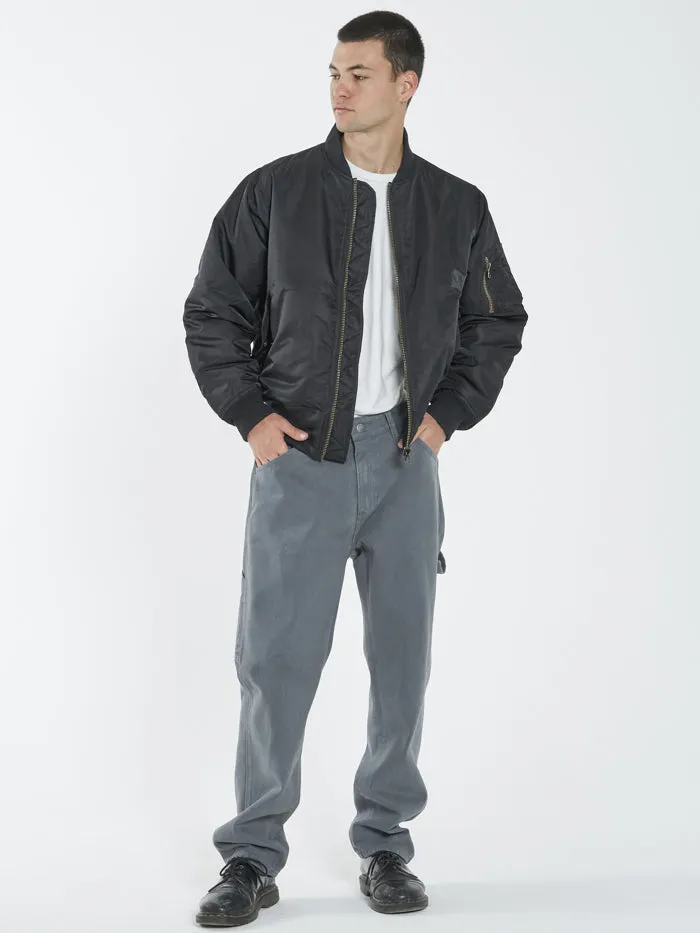 Mens Union Bomber Black Thrills Jackets
