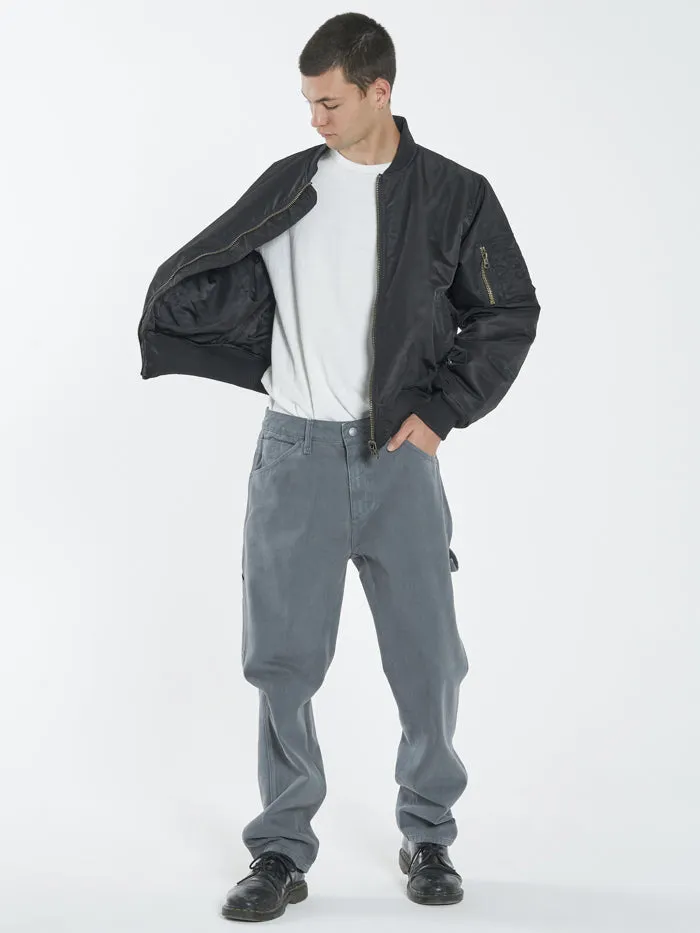 Mens Union Bomber Black Thrills Jackets