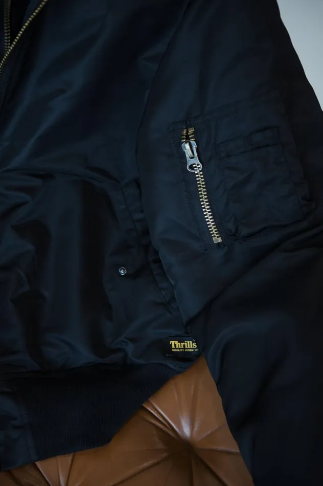 Mens Union Bomber Black Thrills Jackets