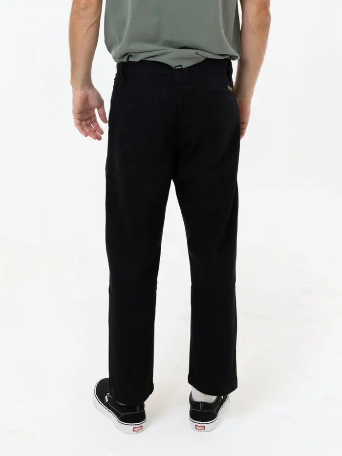 Mens Union Work Chino Black Thrills Pants