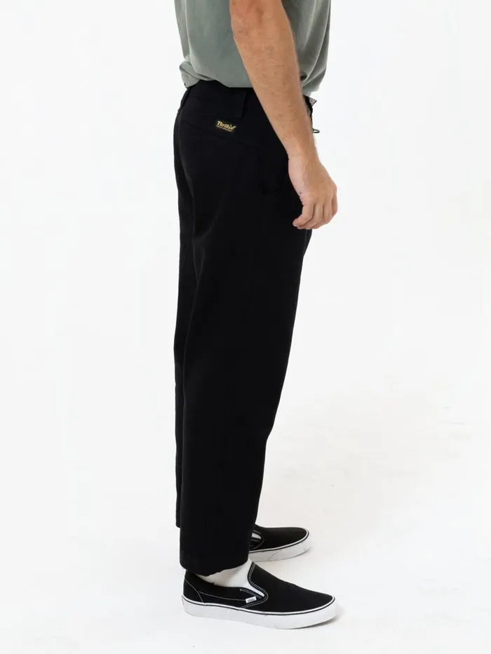 Mens Union Work Chino Black Thrills Pants