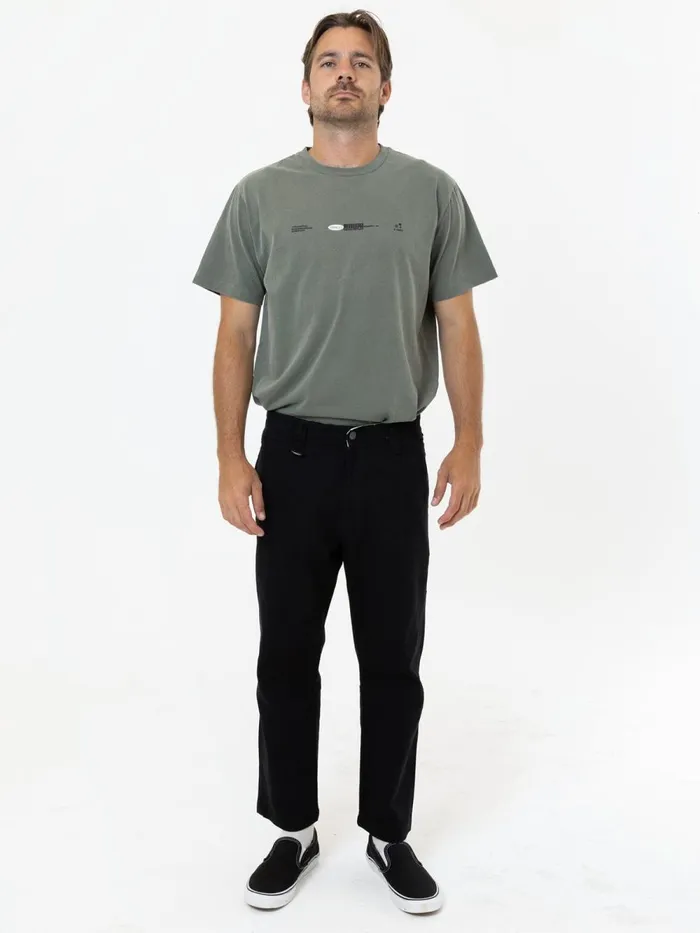 Mens Union Work Chino Black Thrills Pants