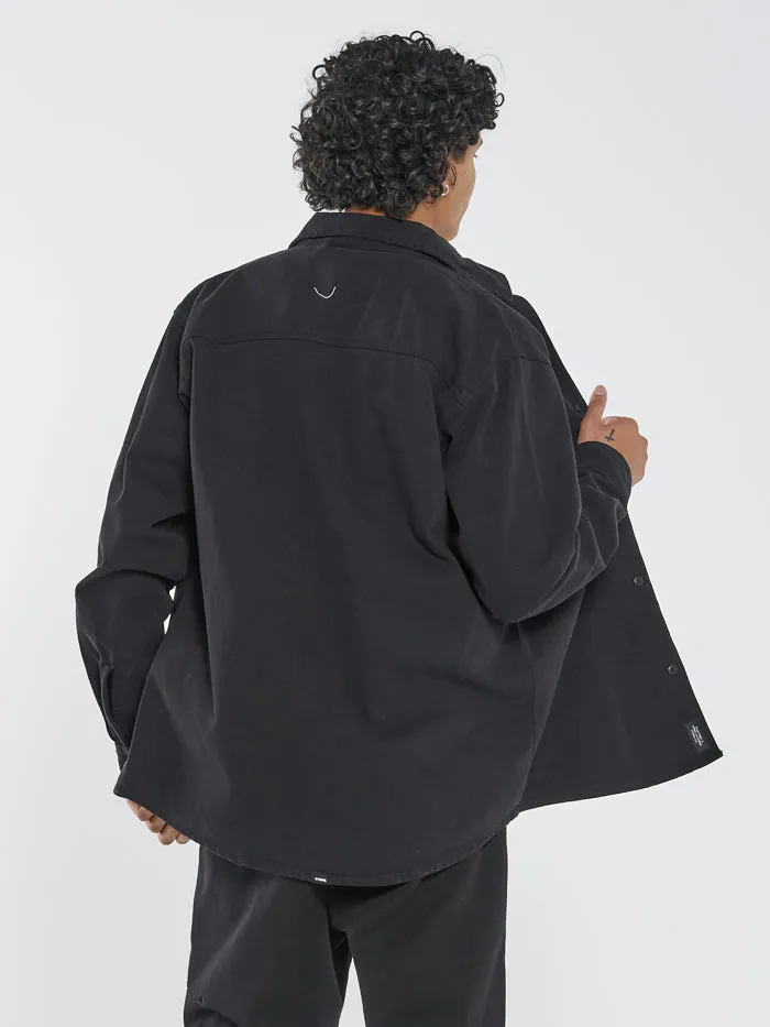 Mens Union Work Shirt Black Thrills Shirts