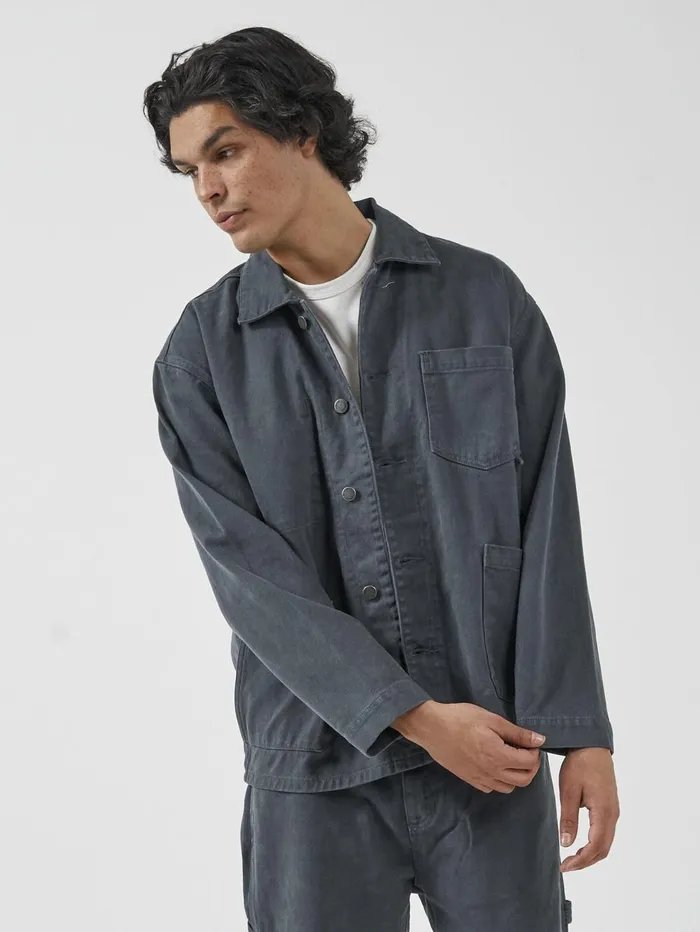 Mens Work Shop Jacket Chic Green Thrills Jackets