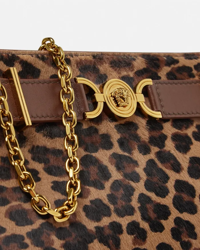 Mini Bags and Clutches Women Versace Leopard Medusa 03995 Clutch Animalier