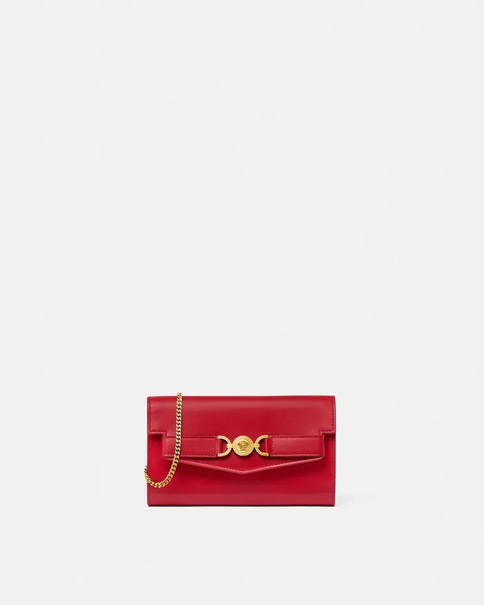 Mini Bags and Clutches Women Versace Medusa 03995 Clutch Red