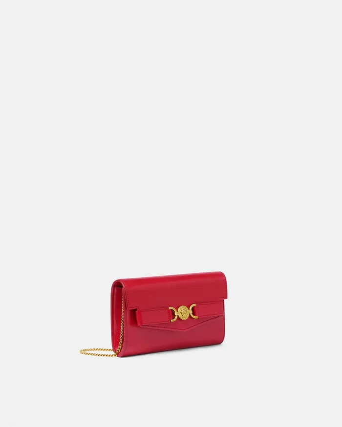 Mini Bags and Clutches Women Versace Medusa 03995 Clutch Red