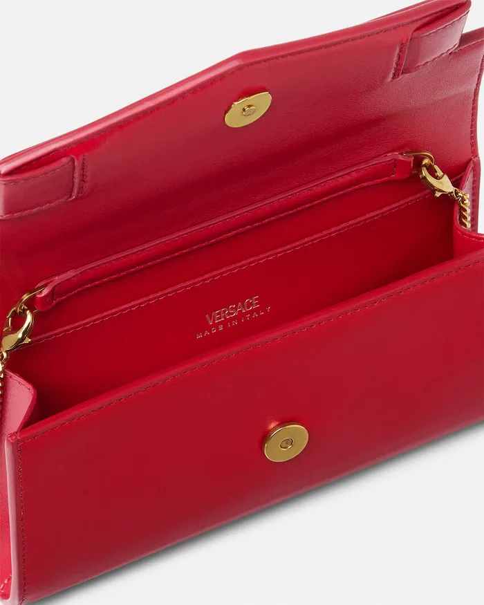 Mini Bags and Clutches Women Versace Medusa 03995 Clutch Red