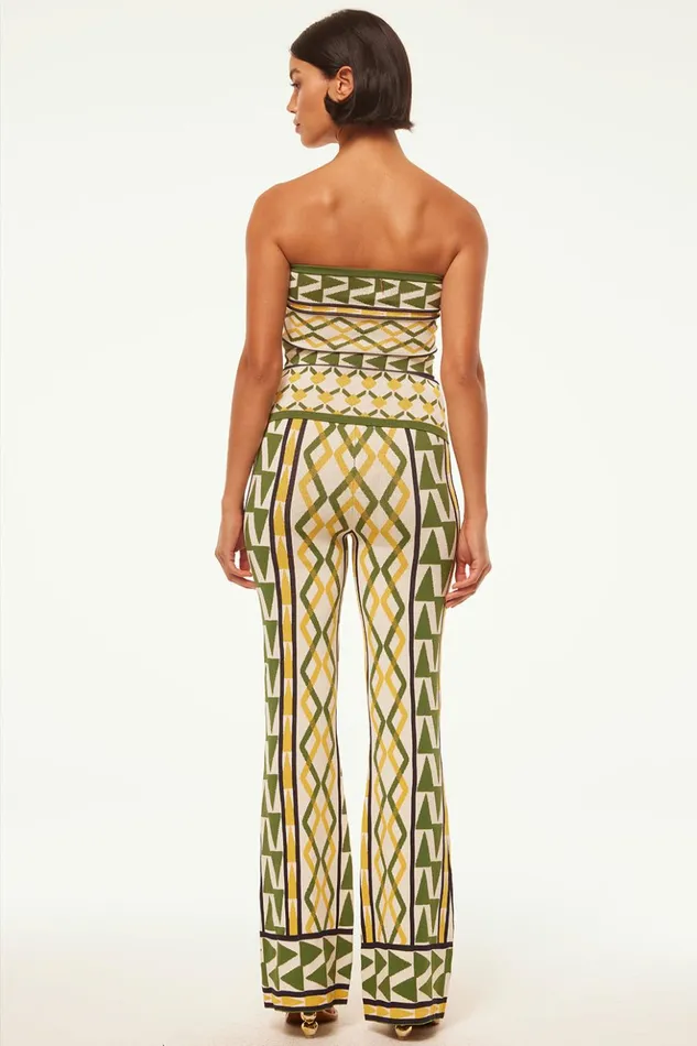 MISA Los Angeles AIDA TOP Limoncello Geo Jacquard Women Tops