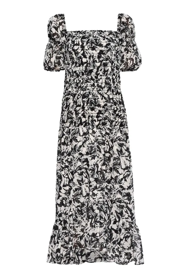 MISA Los Angeles DIYA DRESS Tonal Abstract Women Dresses