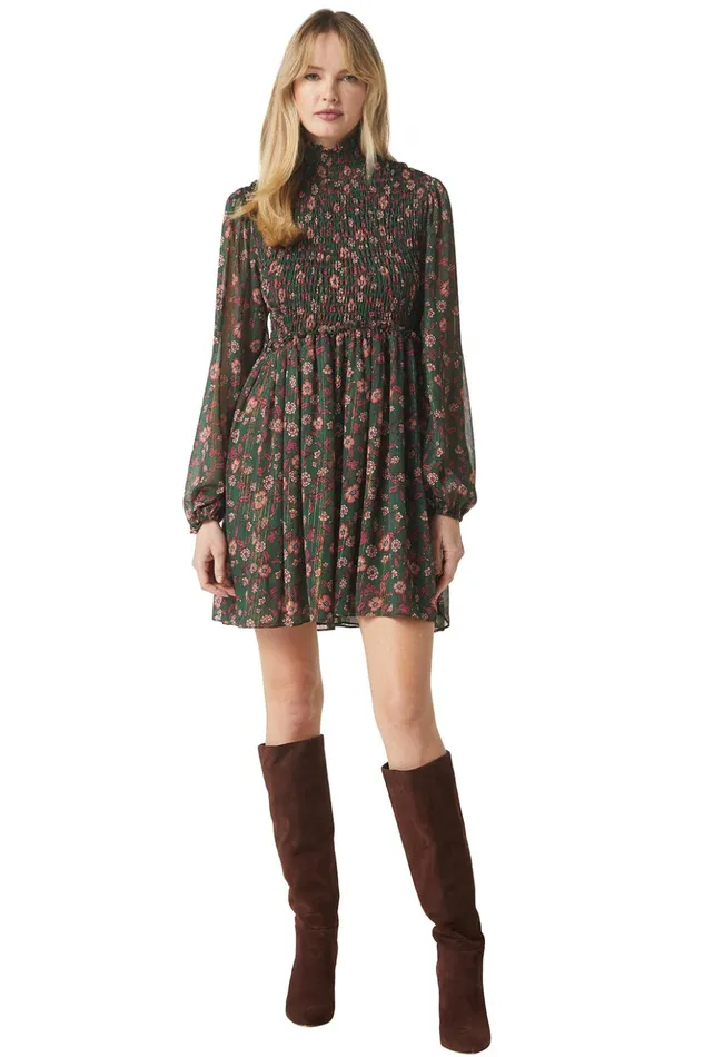 MISA Los Angeles JESSA DRESS Evergreen Blooms Women Dresses