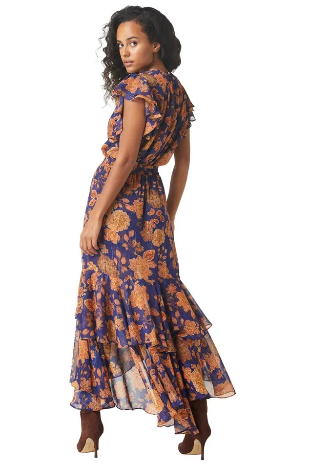 MISA Los Angeles SEVA SKIRT Blue Marigold Women Skirts and Shorts