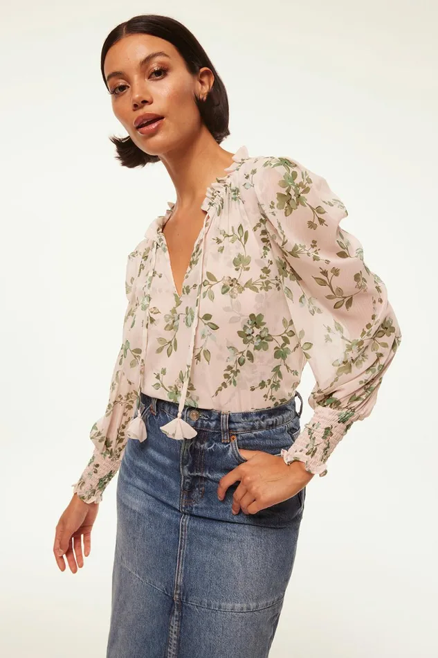 MISA Los Angeles SIENA TOP White Sage Botanica Women Tops