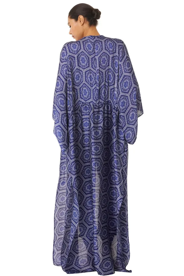 MISA Los Angeles VERUSCHKA ROBE Lapis Tile Women Dresses