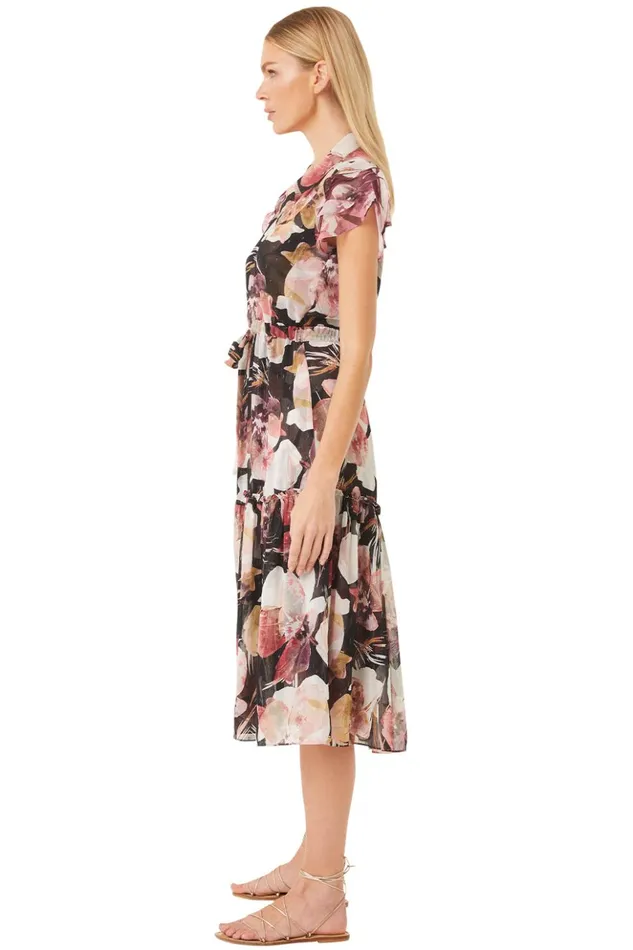 MISA Los Angeles VIOLA DRESS Flora Tropical Mix Women Dresses