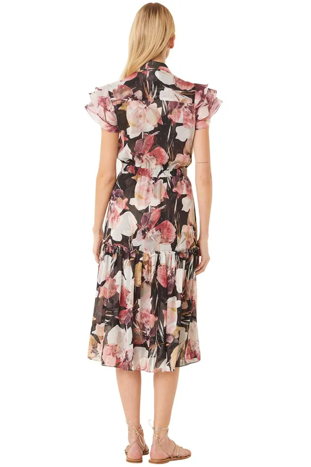 MISA Los Angeles VIOLA DRESS Flora Tropical Mix Women Dresses