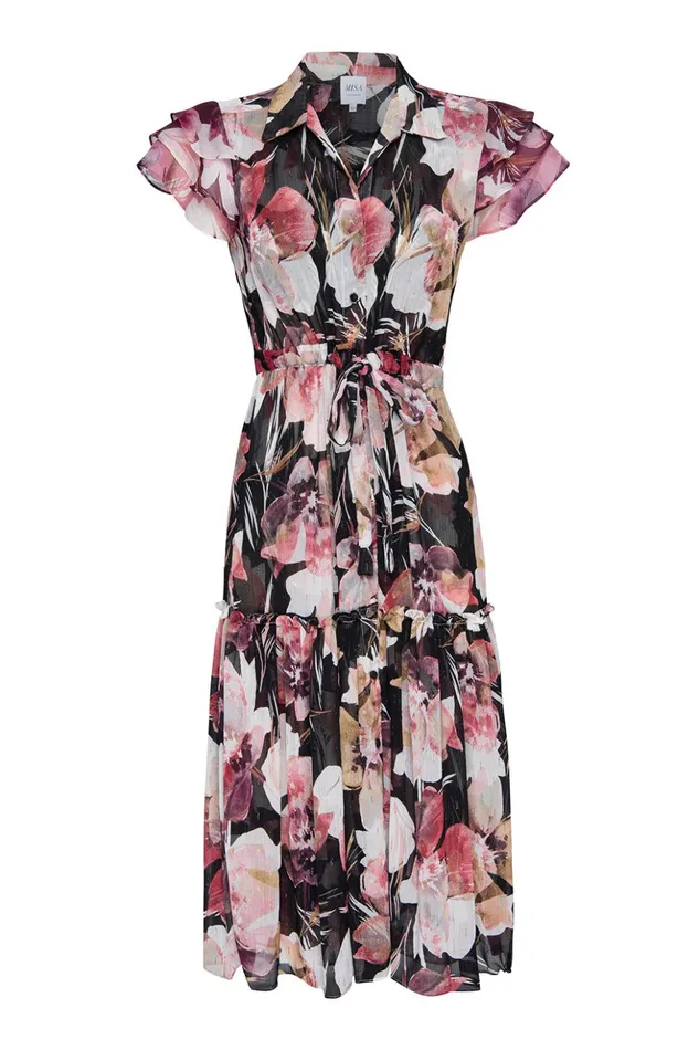 MISA Los Angeles VIOLA DRESS Flora Tropical Mix Women Dresses