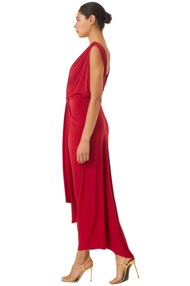 MISA Los Angeles XENIA DRESS Lipstick Red Women Dresses
