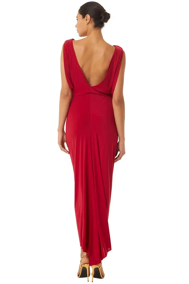MISA Los Angeles XENIA DRESS Lipstick Red Women Dresses