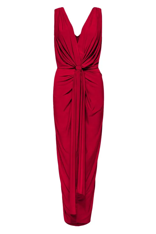 MISA Los Angeles XENIA DRESS Lipstick Red Women Dresses