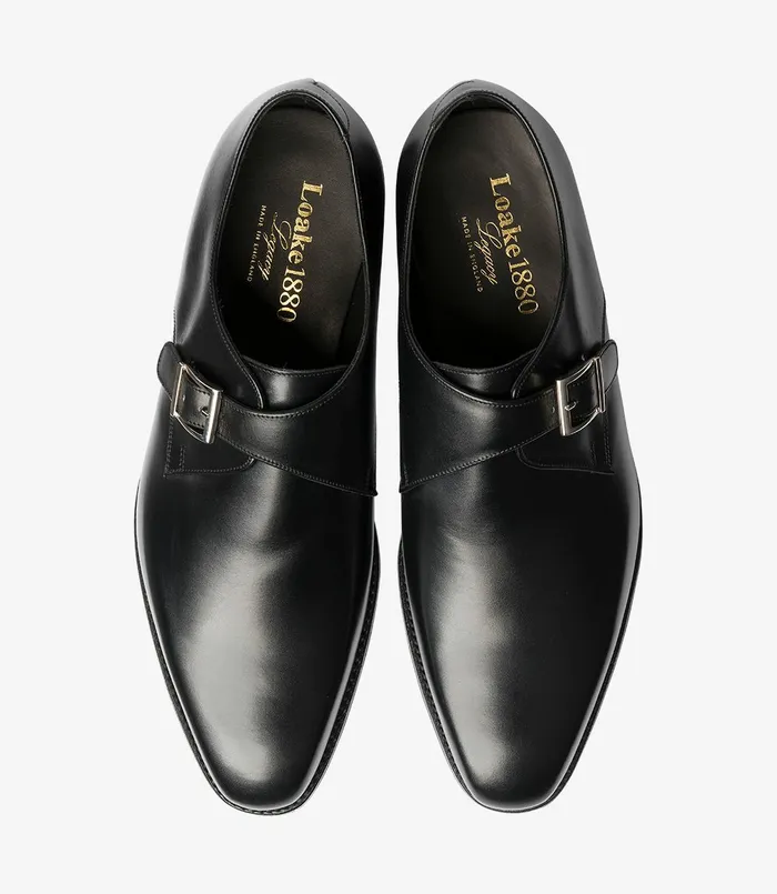 Monk Shoes Men Loake Medway Black Monk Shoes Men Loake Medway Black