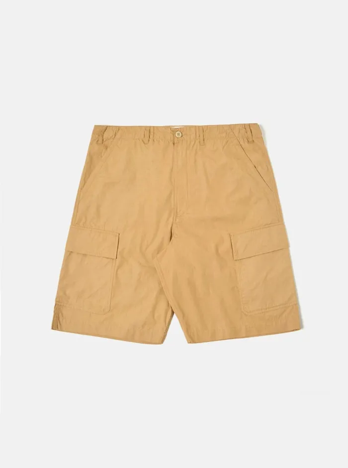 MW Cargo Short In Sand Broad Cloth Men Universal Works Shorts