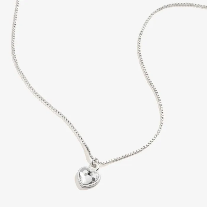 Necklaces Women Alex And Ani Clear Crystal Heart Necklace April Birthstone Silver Necklaces Women Alex And Ani Clear Crystal Heart Necklace April Birthstone Silver