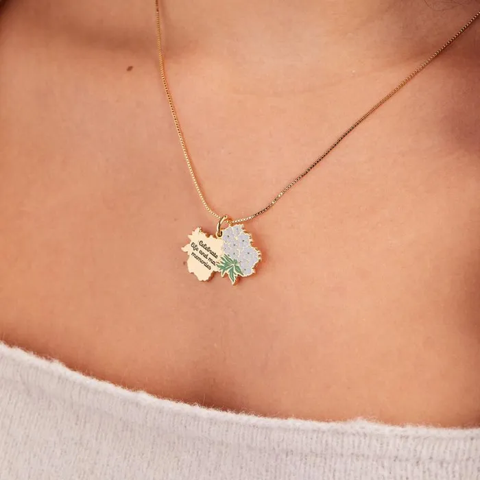 Necklaces Women Alex And Ani Delphinium Flower 039Celebrate Life And Make Memories039 Necklace Gold