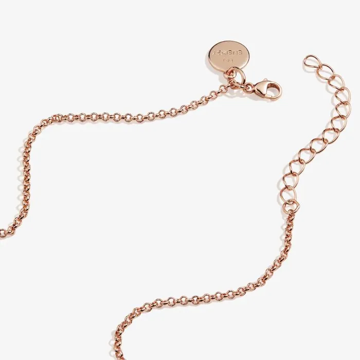 Necklaces Women Alex And Ani Flower Healing Love Necklace Shiny Rose Gold