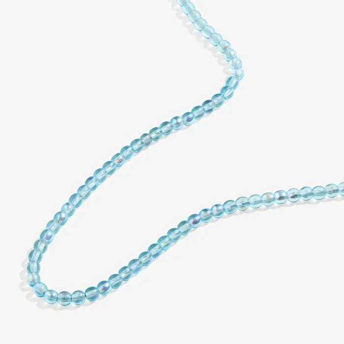 Necklaces Women Alex And Ani Sky Blue Beaded Necklace Adjustable Shiny Silver