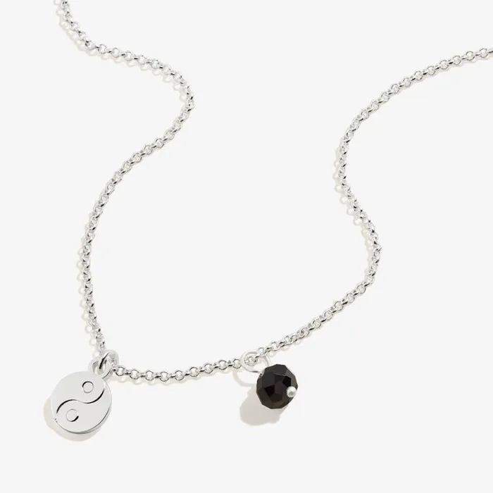 Necklaces Women Alex And Ani Yin Yang Duo Charm Necklace Adjustable Shiny Silver Necklaces Women Alex And Ani Yin Yang Duo Charm Necklace Adjustable Shiny Silver