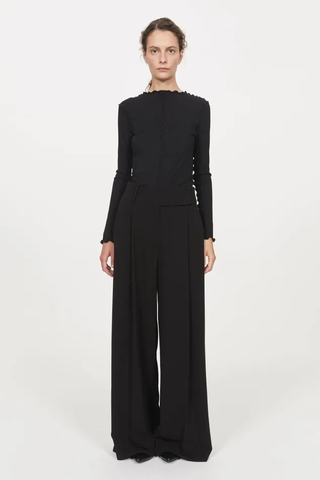 Obi Wide Pants Black Women Rodebjer Sets and Suits