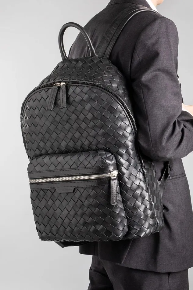Officine Creative Backpacks ARMOR 04 Coffee Brown Leather Backpack 8211 WomenMen Officine Creative Backpacks ARMOR 04 Coffee Brown Leather Backpack 8211 WomenMen