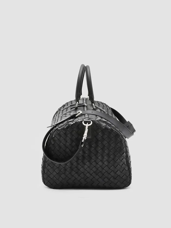 Officine Creative Bags ARMOR 01 Nero Black Leather Weekender 8211 Men