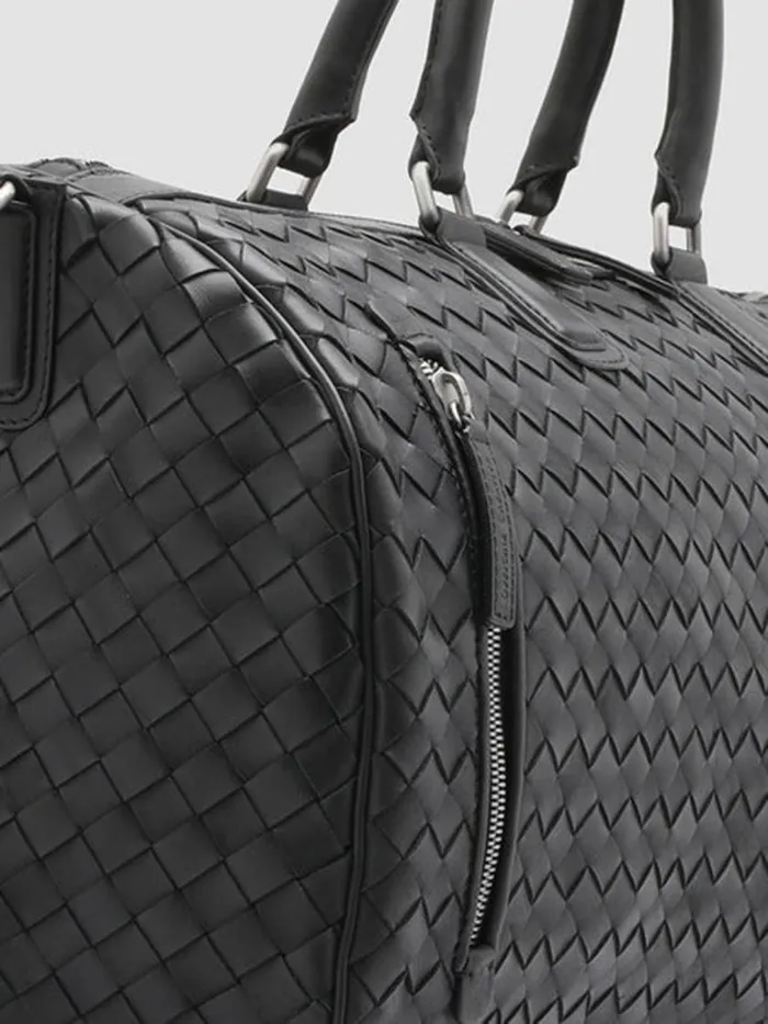 Officine Creative Bags ARMOR 01 Nero Black Leather Weekender 8211 Men