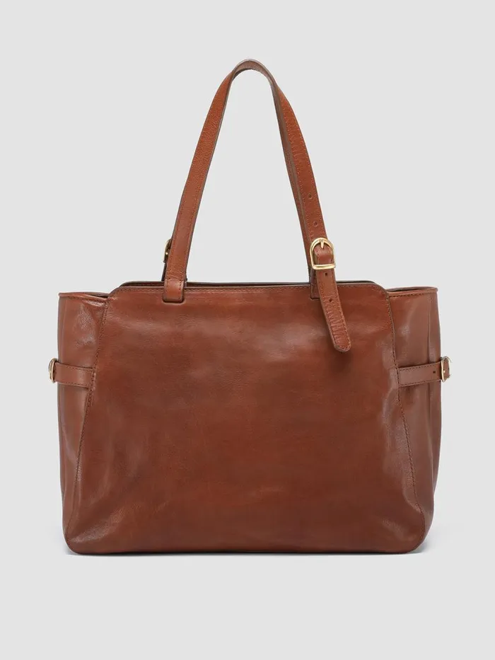 Officine Creative Bags JULIE 003 Brown Brown Leather Shoulder Bag 8211 Women
