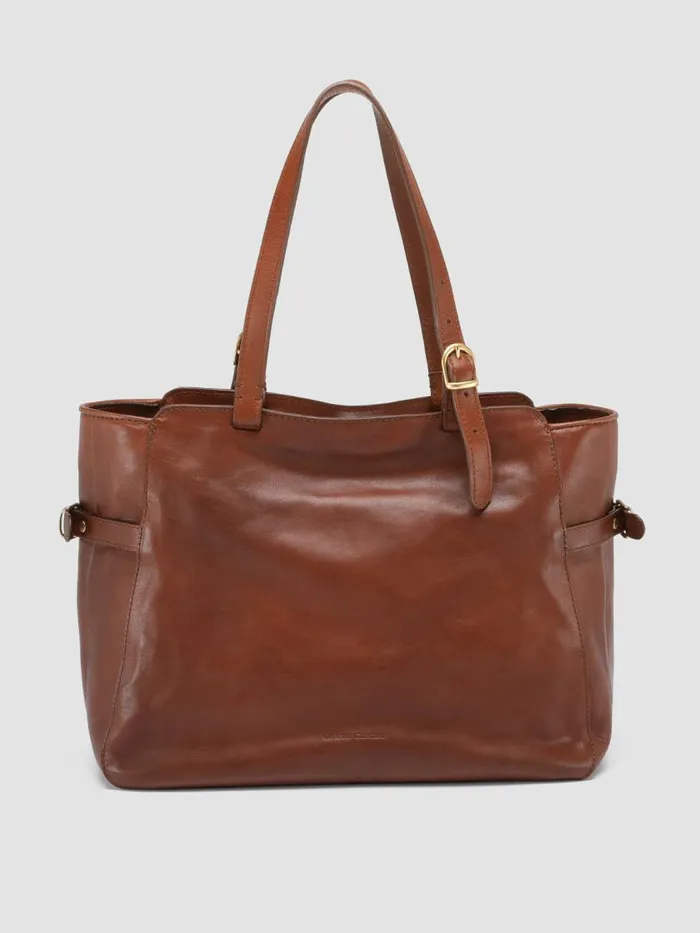 Officine Creative Bags JULIE 003 Brown Brown Leather Shoulder Bag 8211 Women