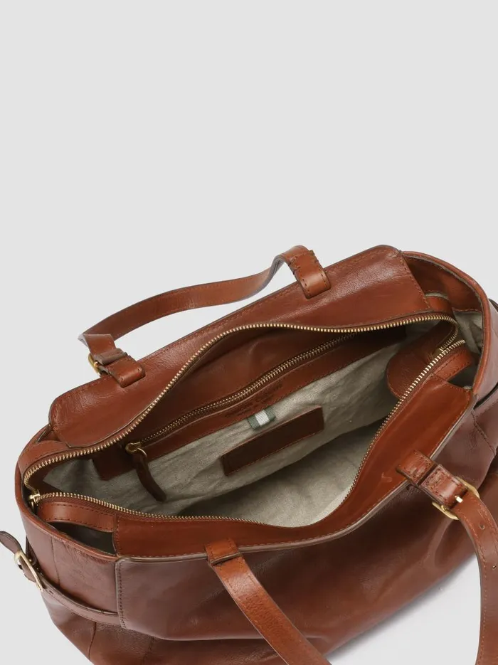Officine Creative Bags JULIE 003 Brown Brown Leather Shoulder Bag 8211 Women