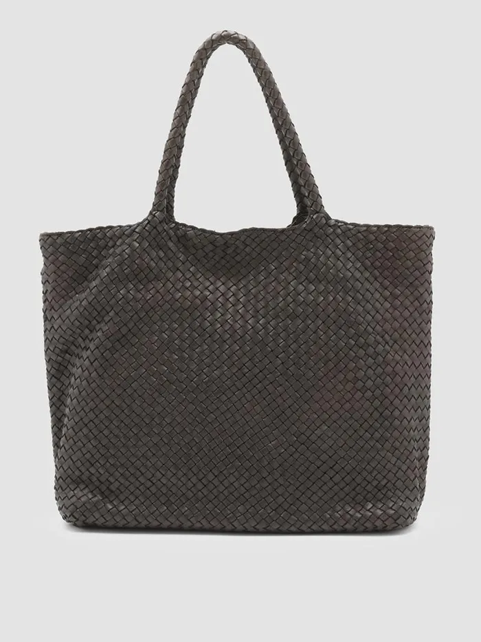 Officine Creative Bags OC CLASS 35 Testa Di Moro Brown Leather Tote Bag 8211 Women