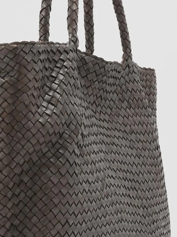 Officine Creative Bags OC CLASS 35 Testa Di Moro Brown Leather Tote Bag 8211 Women