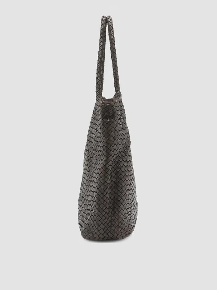Officine Creative Bags OC CLASS 35 Testa Di Moro Brown Leather Tote Bag 8211 Women